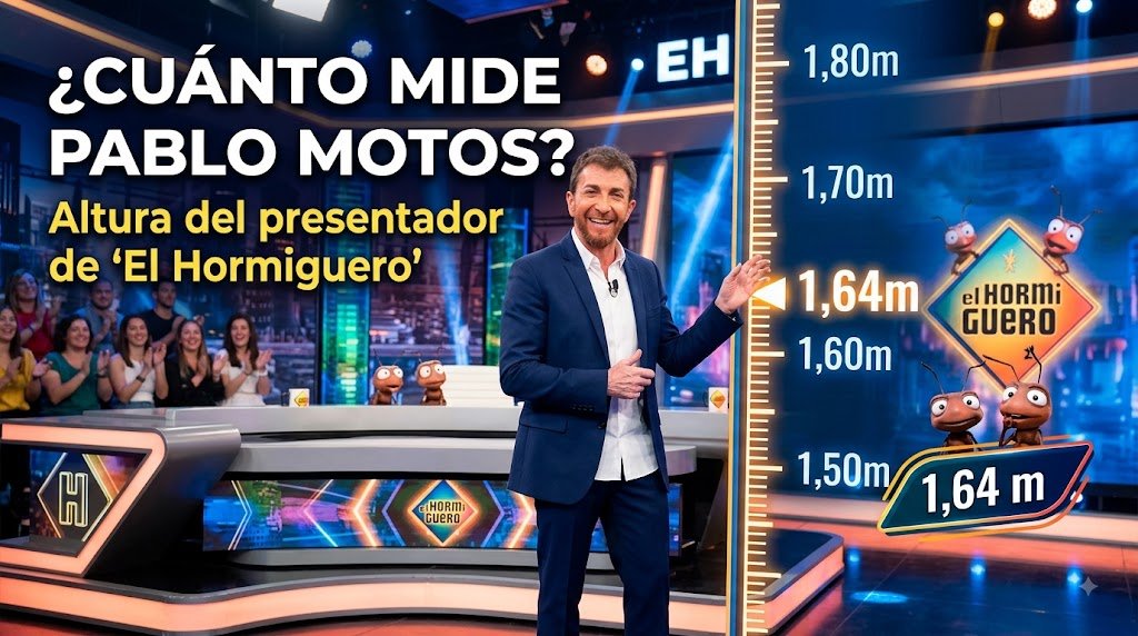 ¿Cuánto mide Pablo Motos
